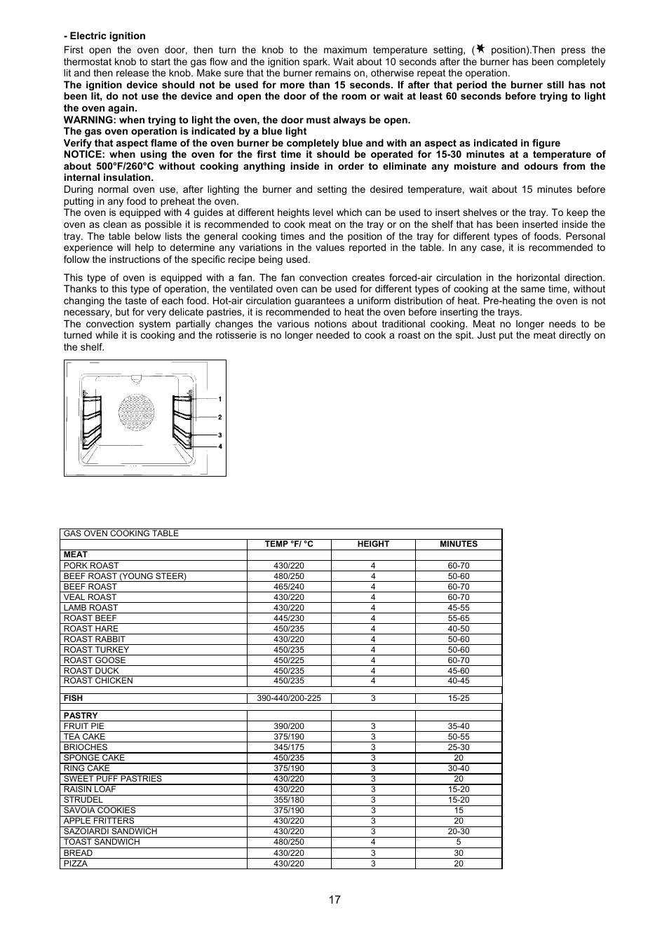 Bertazzoni X244GGVX User Manual | Page 17 / 28