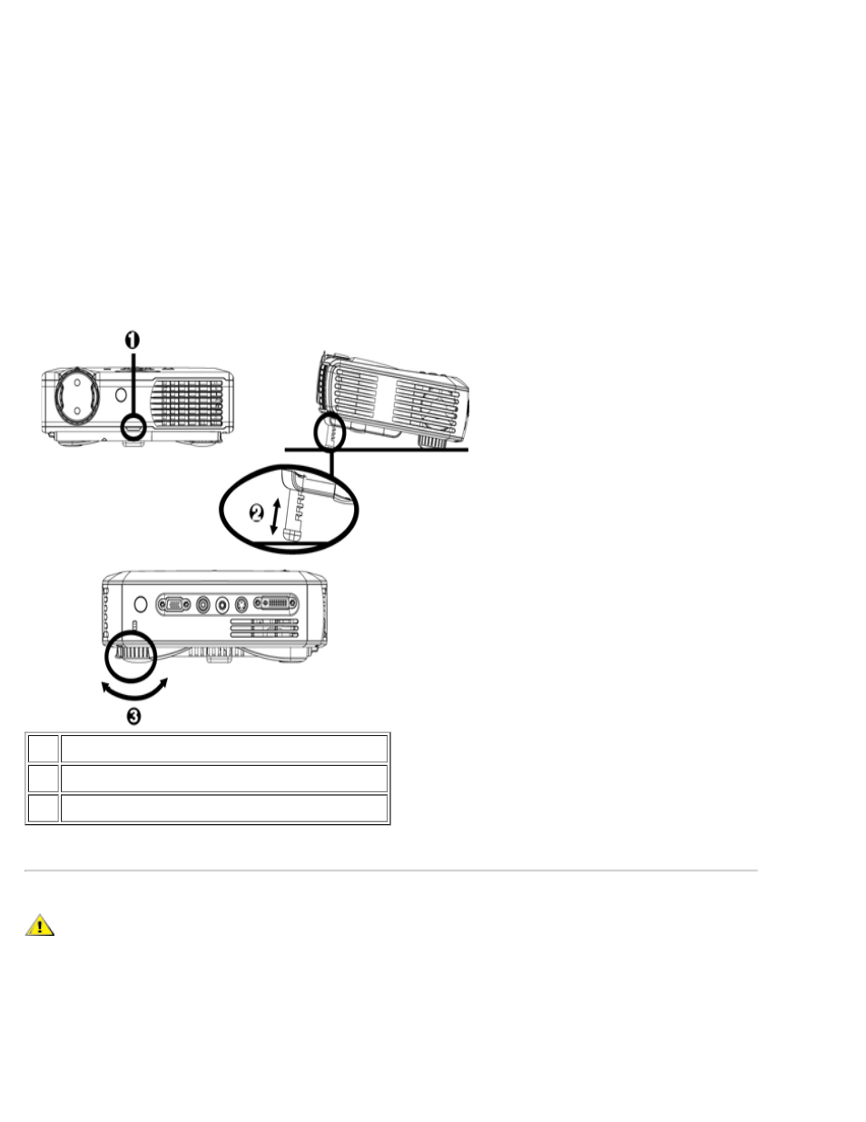 Ajuste de la magen proyectada | Dell Projector 3200MP User Manual | Page 12 / 54