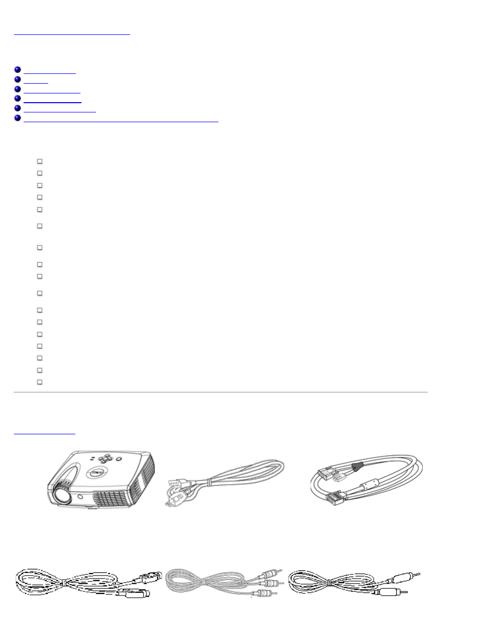 Acerca de su proyector, Acerca de su proyector: proyector dell™ 3200mp | Dell Projector 3200MP User Manual | Page 3 / 54