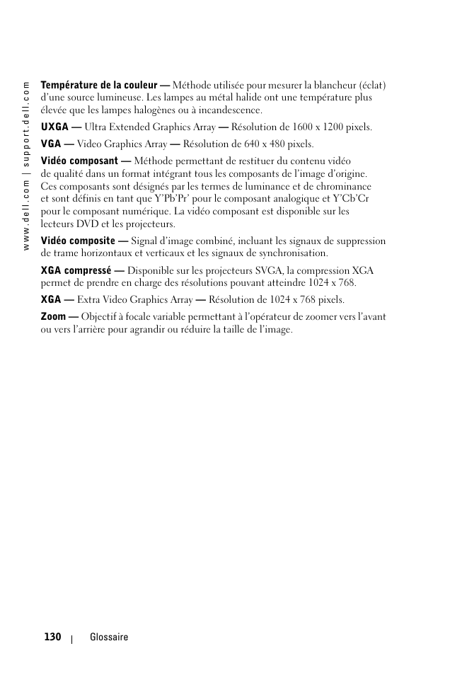 Dell 1100MP User Manual | Page 130 / 278