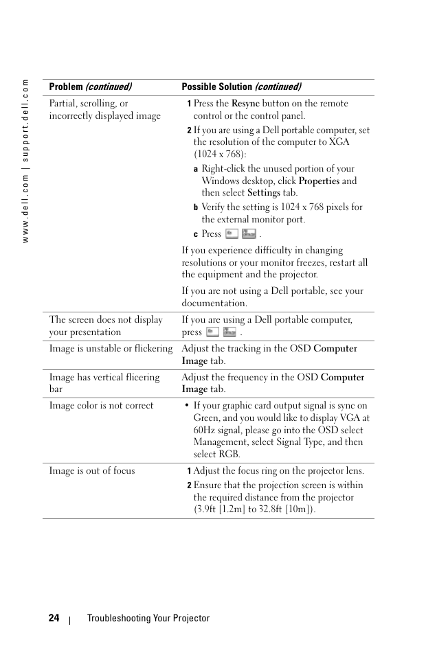 Dell 1100MP User Manual | Page 24 / 278