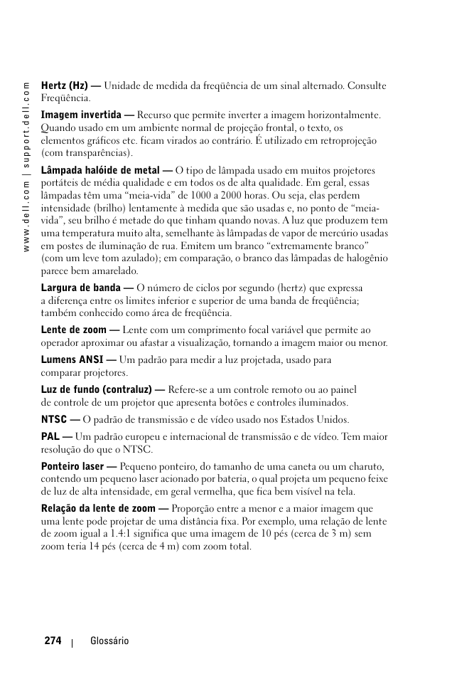 Dell 1100MP User Manual | Page 272 / 278