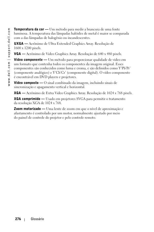 Dell 1100MP User Manual | Page 274 / 278