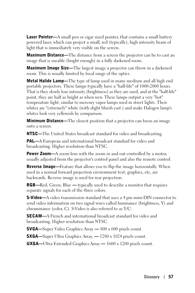 Dell 1100MP User Manual | Page 57 / 278