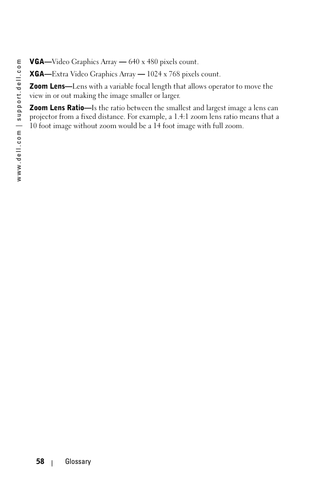 Dell 1100MP User Manual | Page 58 / 278