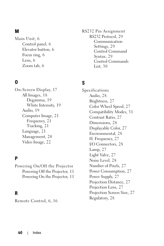 Dell 1100MP User Manual | Page 60 / 278