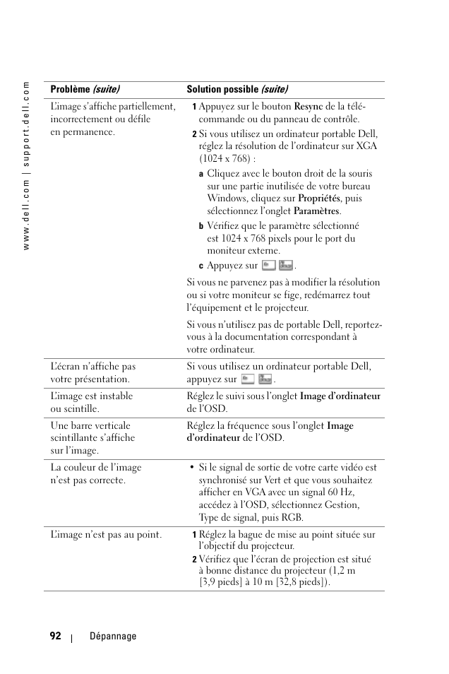 Dell 1100MP User Manual | Page 92 / 278