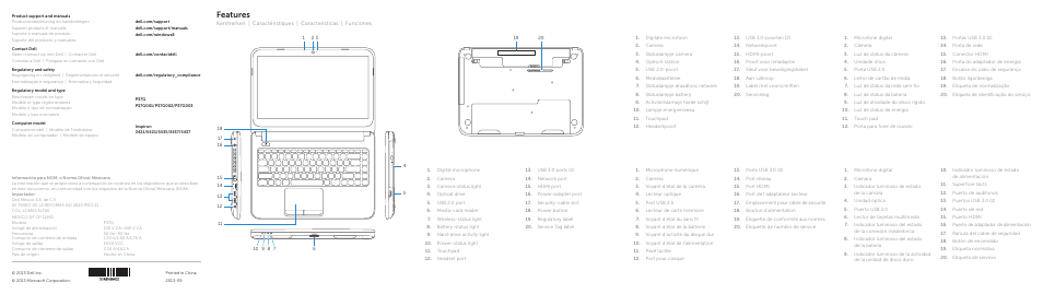 Features | Dell Inspiron 14 (3437, Mid 2013) User Manual | Page 2 / 2