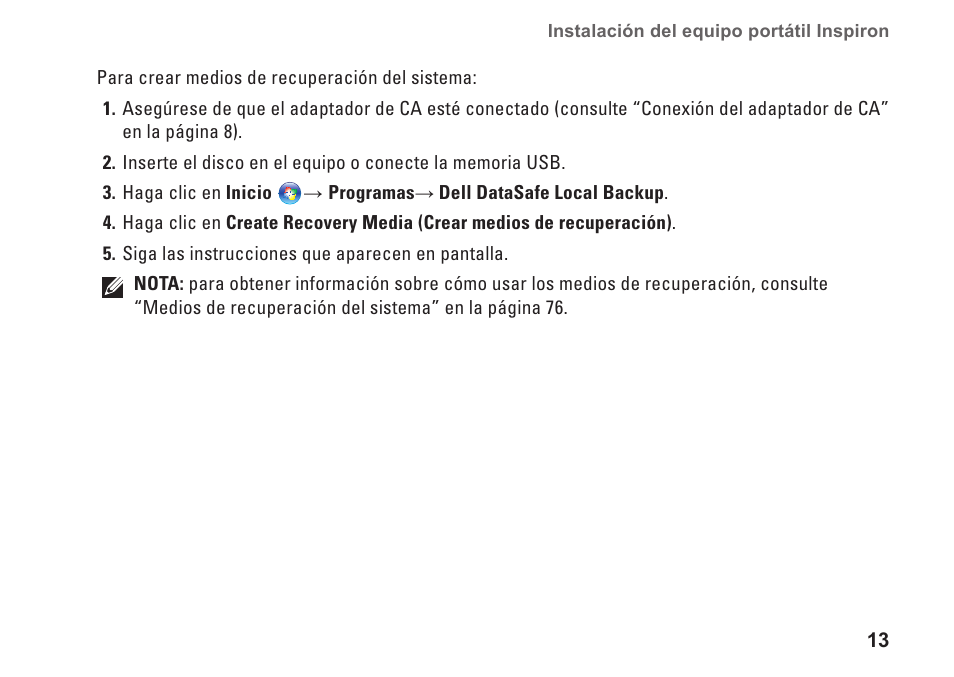 Dell Inspiron 15 (M5010, Early 2010) User Manual | Page 15 / 112