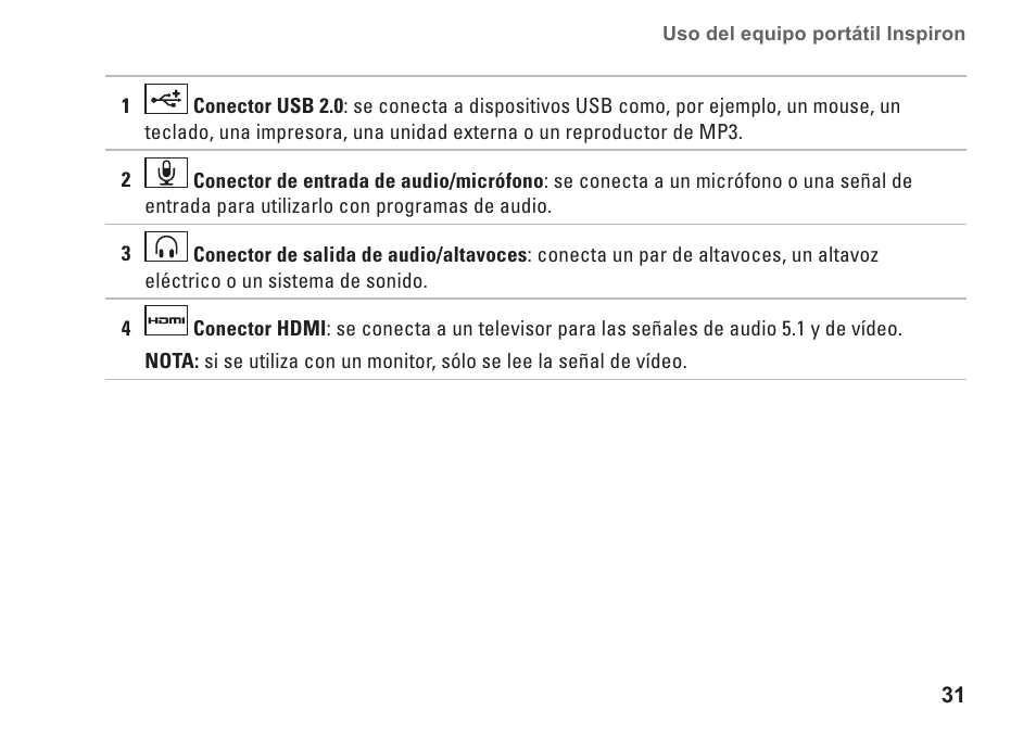 Dell Inspiron 15 (M5010, Early 2010) User Manual | Page 33 / 112