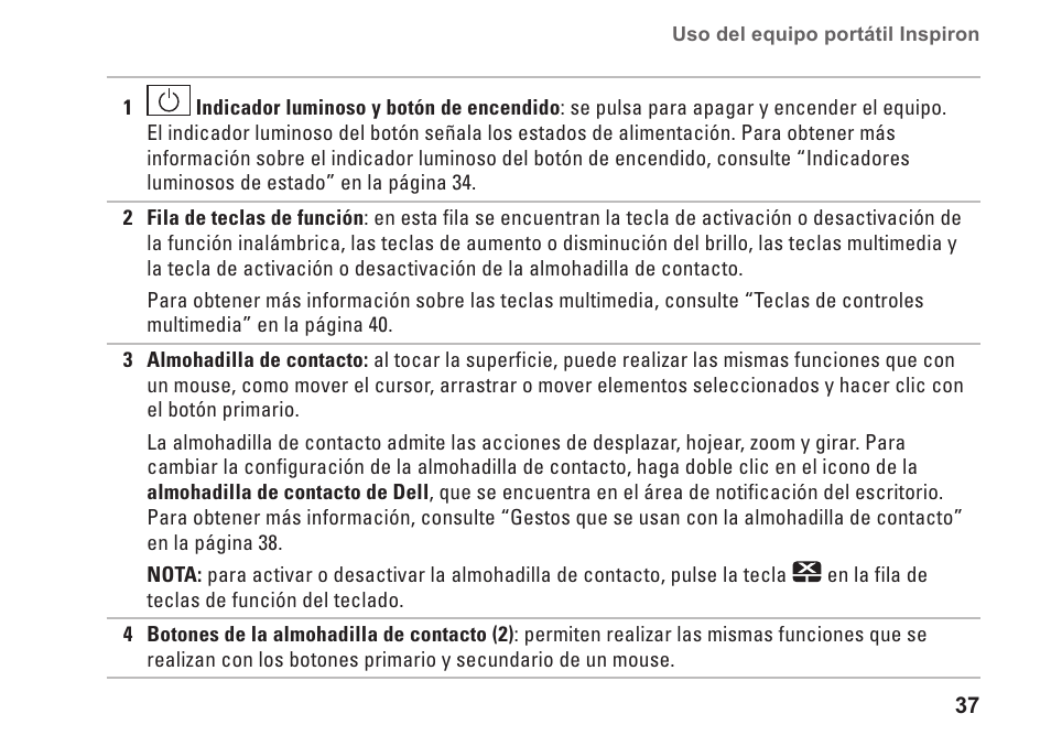 Dell Inspiron 15 (M5010, Early 2010) User Manual | Page 39 / 112