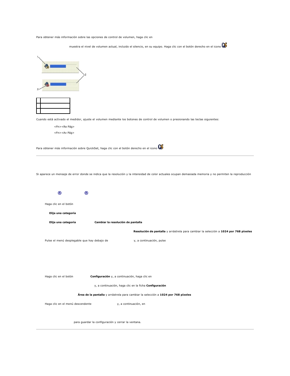 Ajuste de la imagen, Microsoft® windows® xp, Microsoft windows 2000 | Dell Precision M70 User Manual | Page 18 / 122