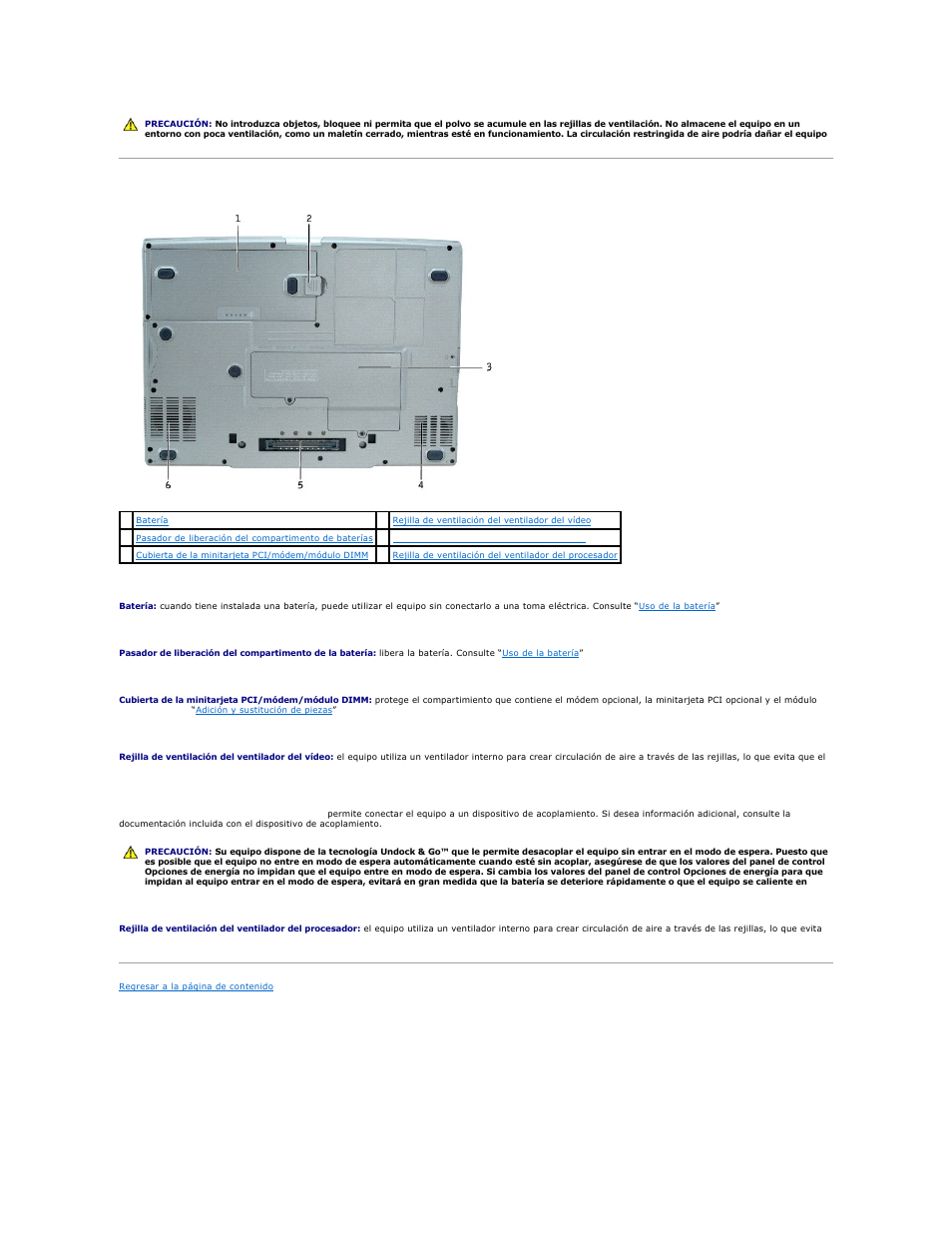 Vista inferior | Dell Precision M70 User Manual | Page 8 / 122