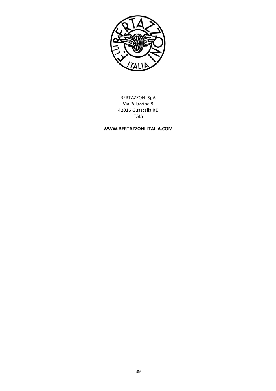Bertazzoni X365PIRX User Manual | Page 39 / 50