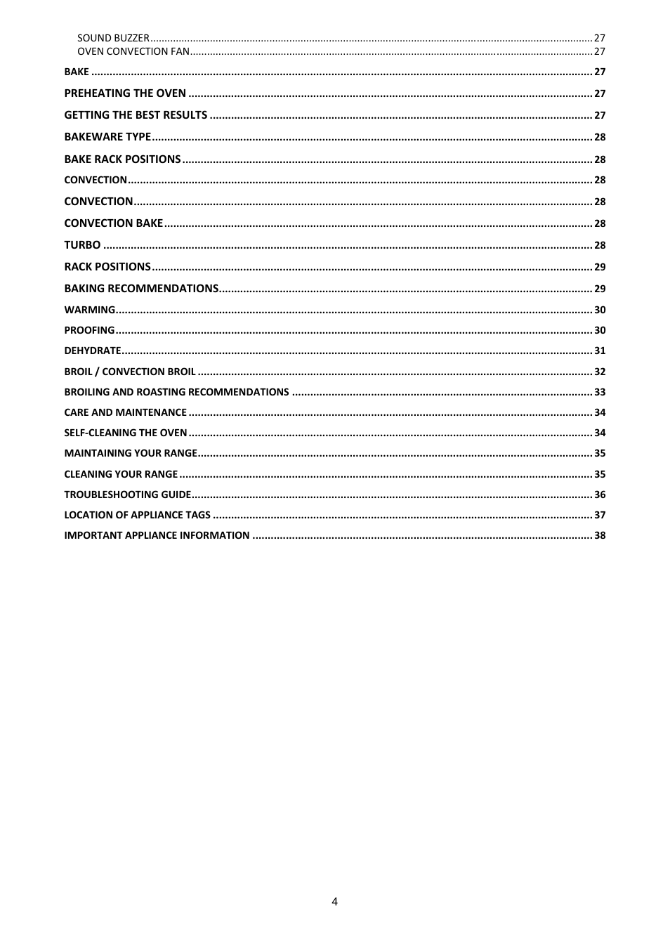 Bertazzoni X365PIRX User Manual | Page 4 / 50