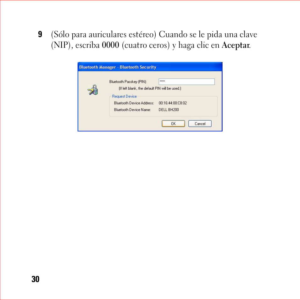 Dell BH200 Bluetooth 2.0 EDR Stereo Headset User Manual | Page 30 / 94