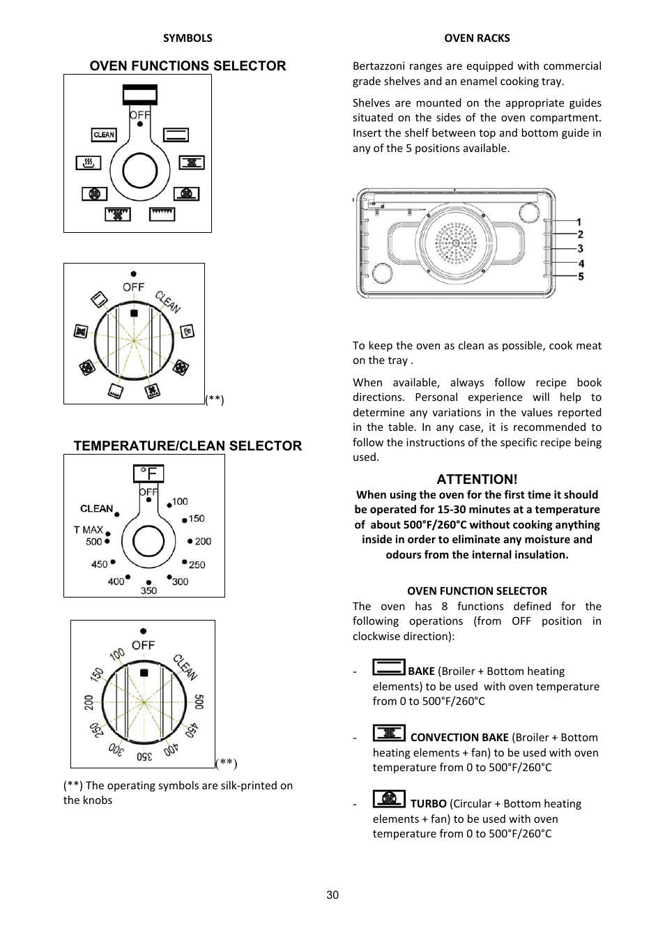 Bertazzoni (A User Manual | Page 30 / 52