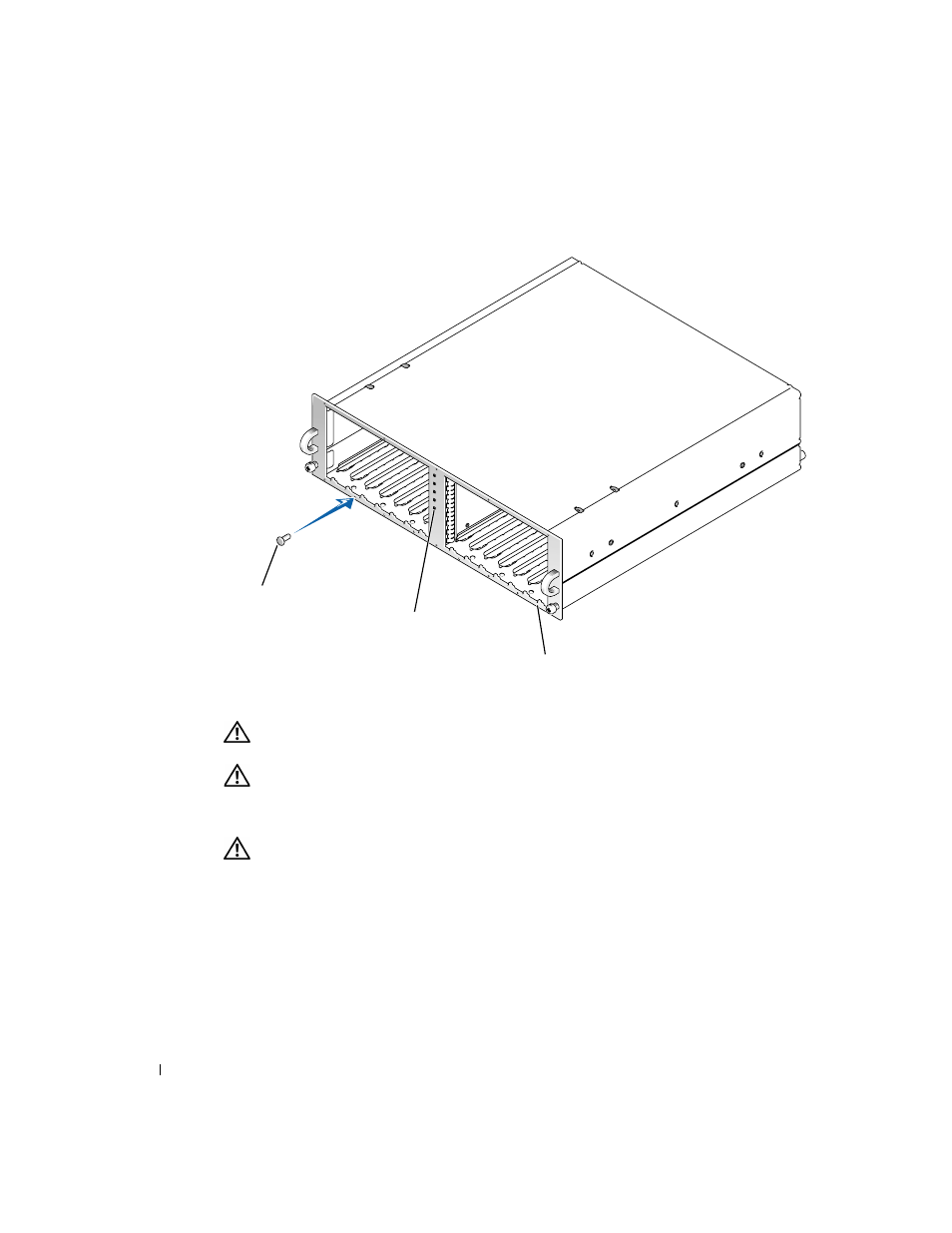 Installing the system in the rack, Figure 1-9, Installing the rack front panel | Dell PowerVault 221S (SCSI) User Manual | Page 18 / 110