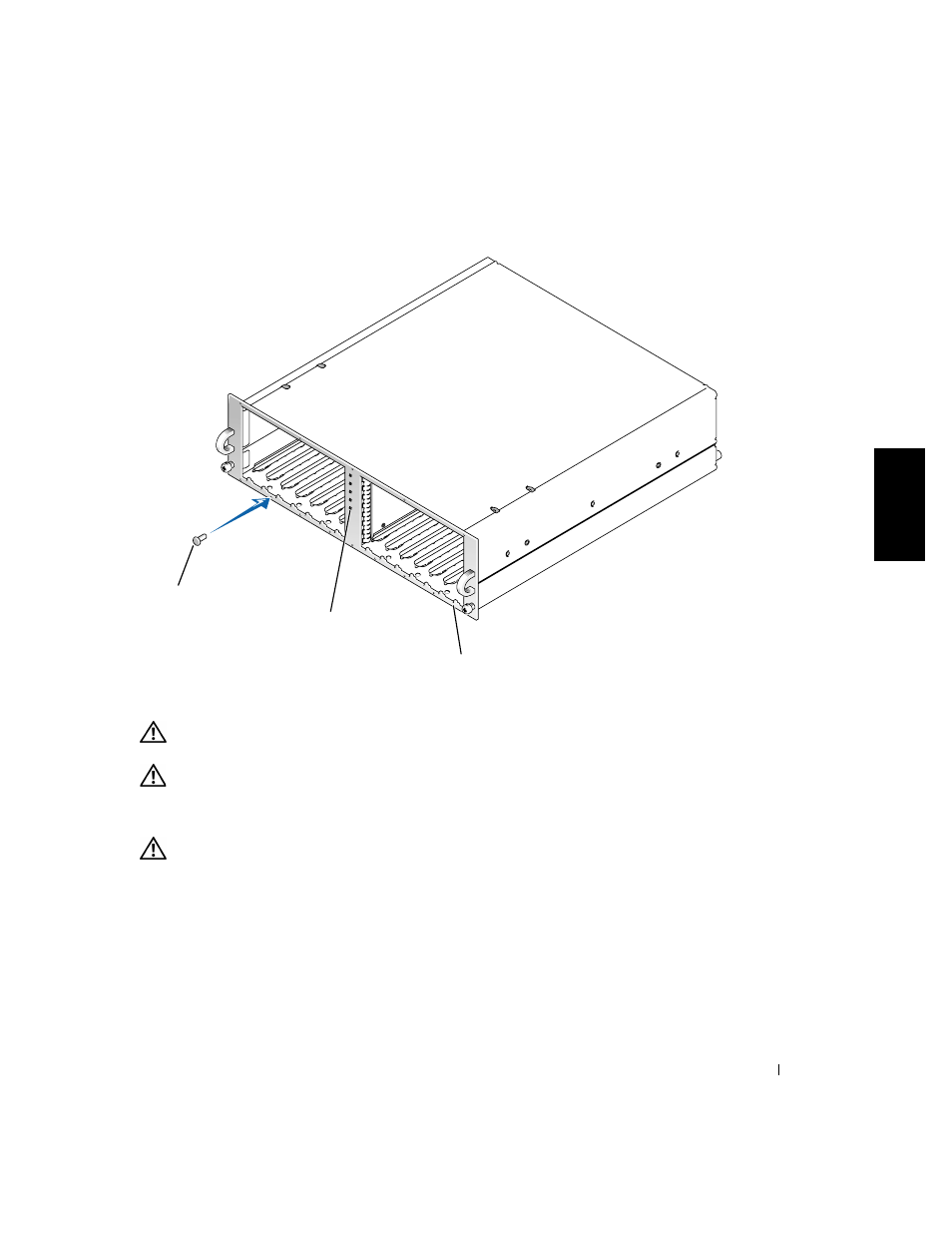 Installation du système dans le rack, Figure 2-9, Installation du panneau avant du rack | Dell PowerVault 221S (SCSI) User Manual | Page 41 / 110