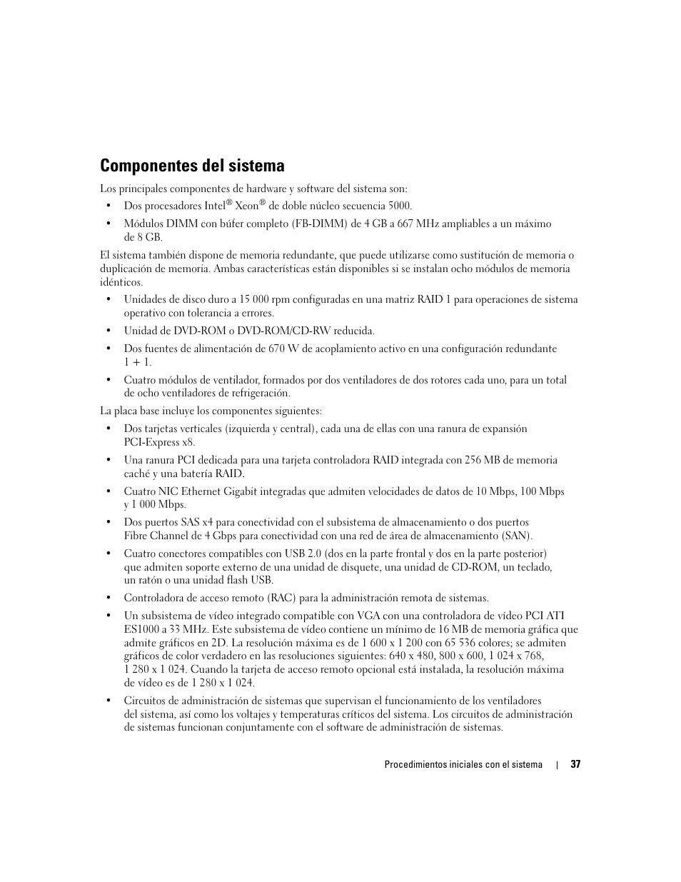 Componentes del sistema | Dell PowerVault NX1950 User Manual | Page 39 / 48