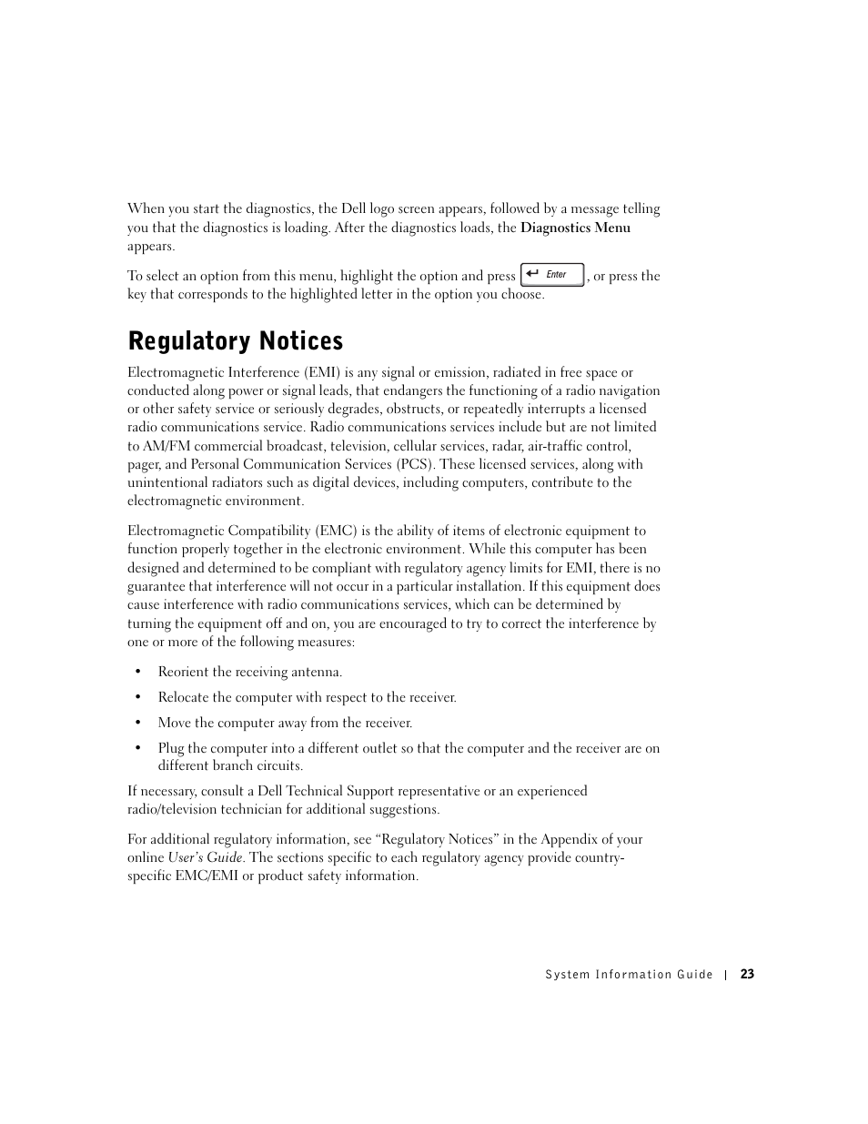 Regulatory notices | Dell Latitude C840 User Manual | Page 25 / 136