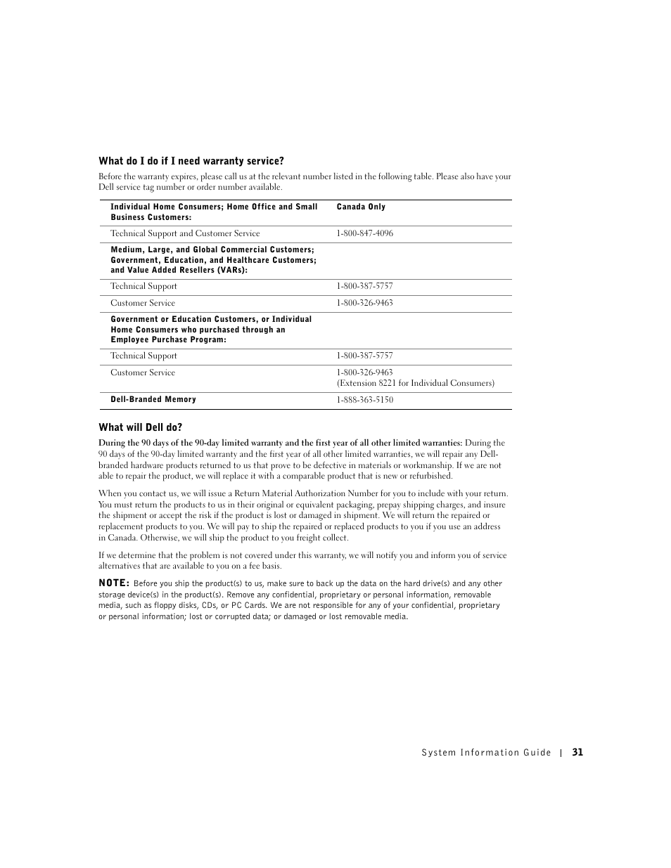Dell Latitude C840 User Manual | Page 33 / 136