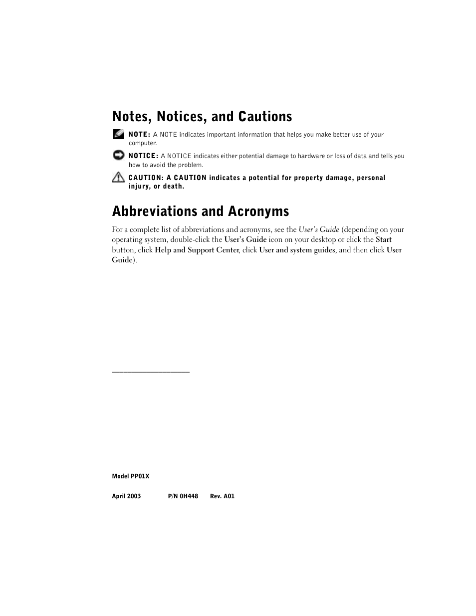 Abbreviations and acronyms | Dell Latitude C840 User Manual | Page 4 / 136