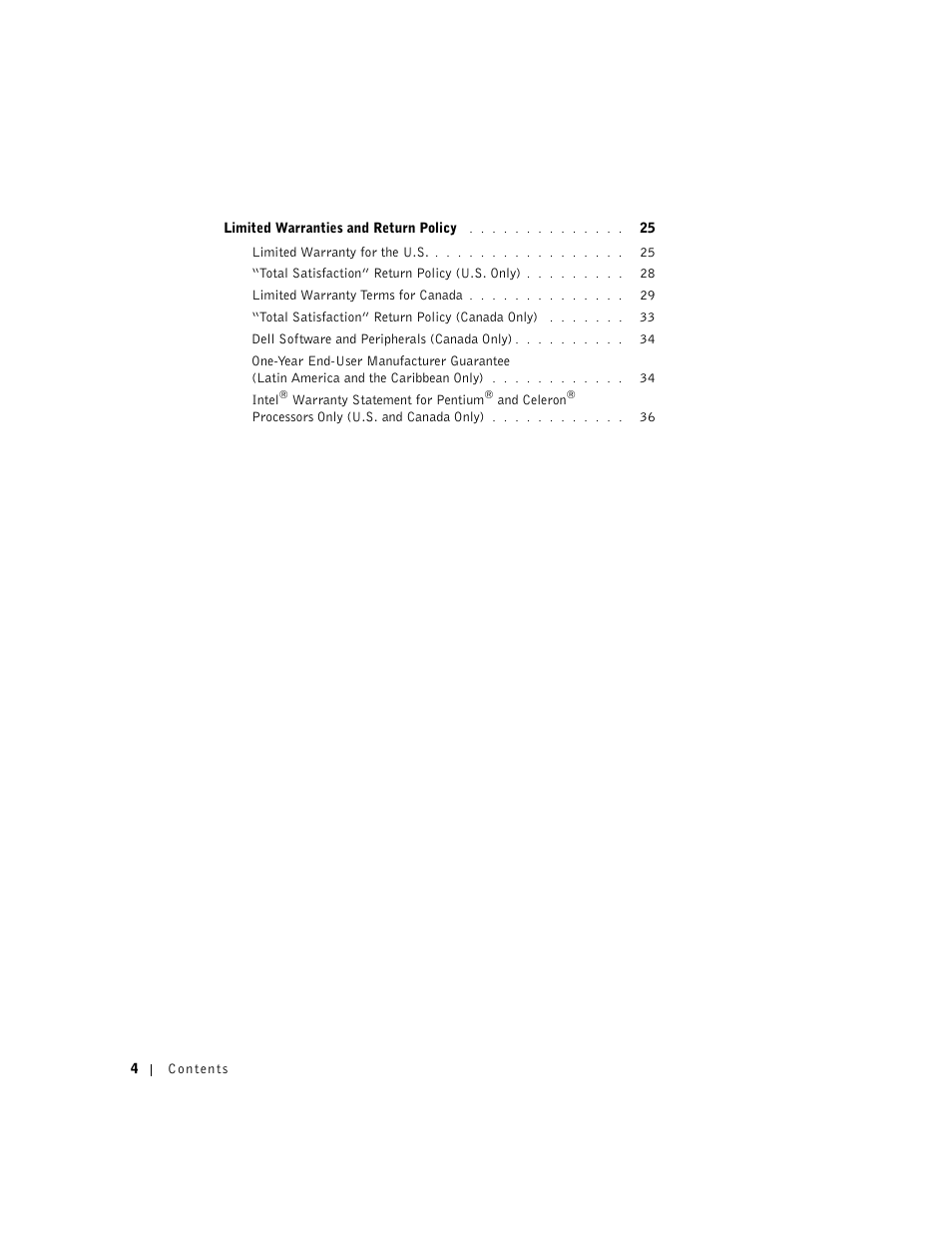 Dell Latitude C840 User Manual | Page 6 / 136