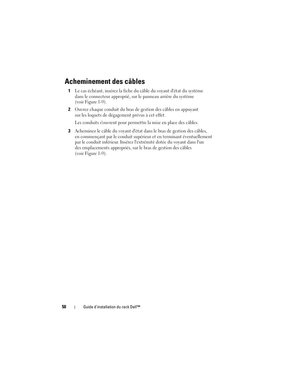 Acheminement des câbles | Dell PowerEdge 6950 User Manual | Page 52 / 142