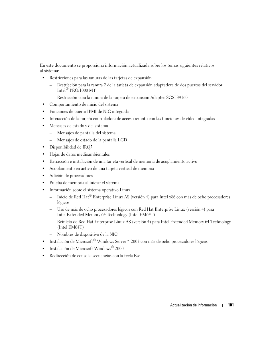 Dell PowerEdge 6850 User Manual | Page 103 / 116
