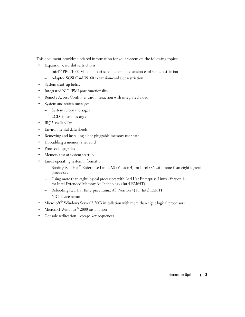 Dell PowerEdge 6850 User Manual | Page 5 / 116