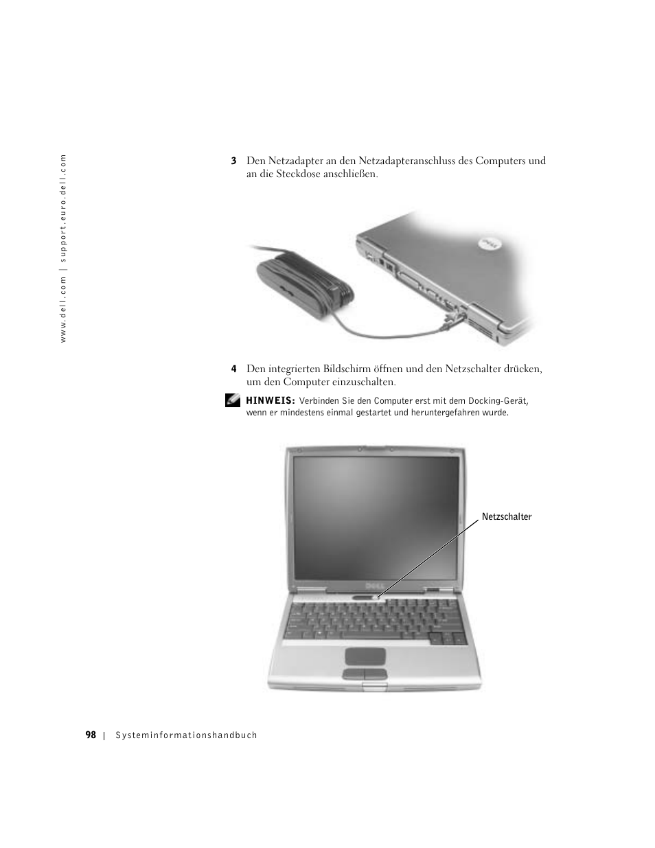 Dell Latitude D500 User Manual | Page 100 / 198