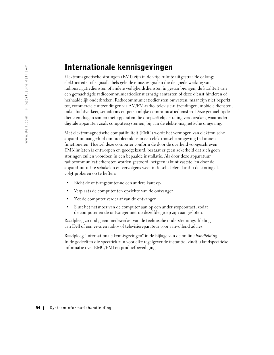 Internationale kennisgevingen | Dell Latitude D500 User Manual | Page 56 / 198