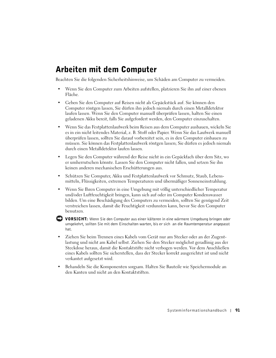 Arbeiten mit dem computer | Dell Latitude D500 User Manual | Page 93 / 198