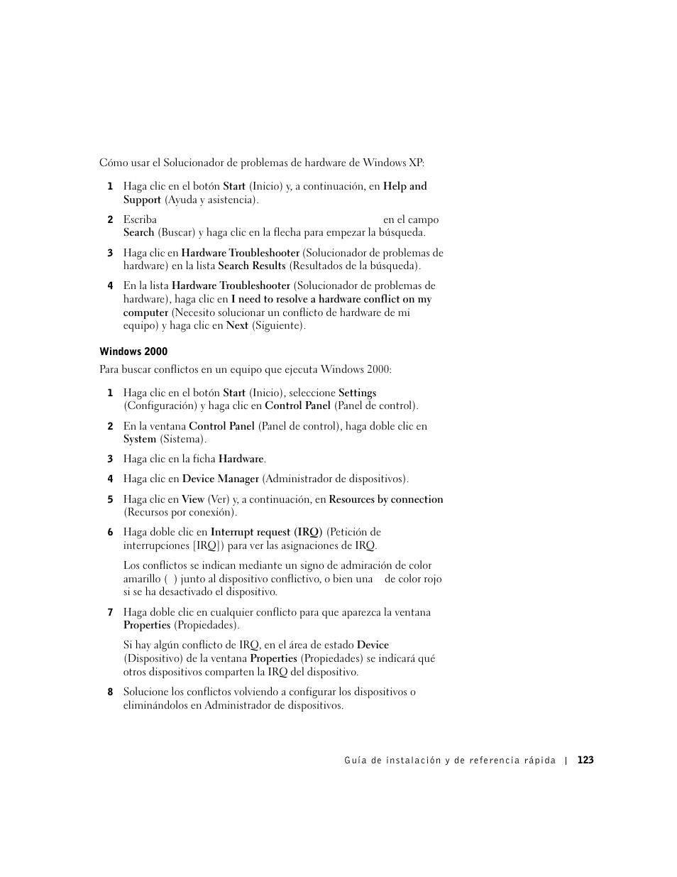 Dell Precision 350 User Manual | Page 123 / 136