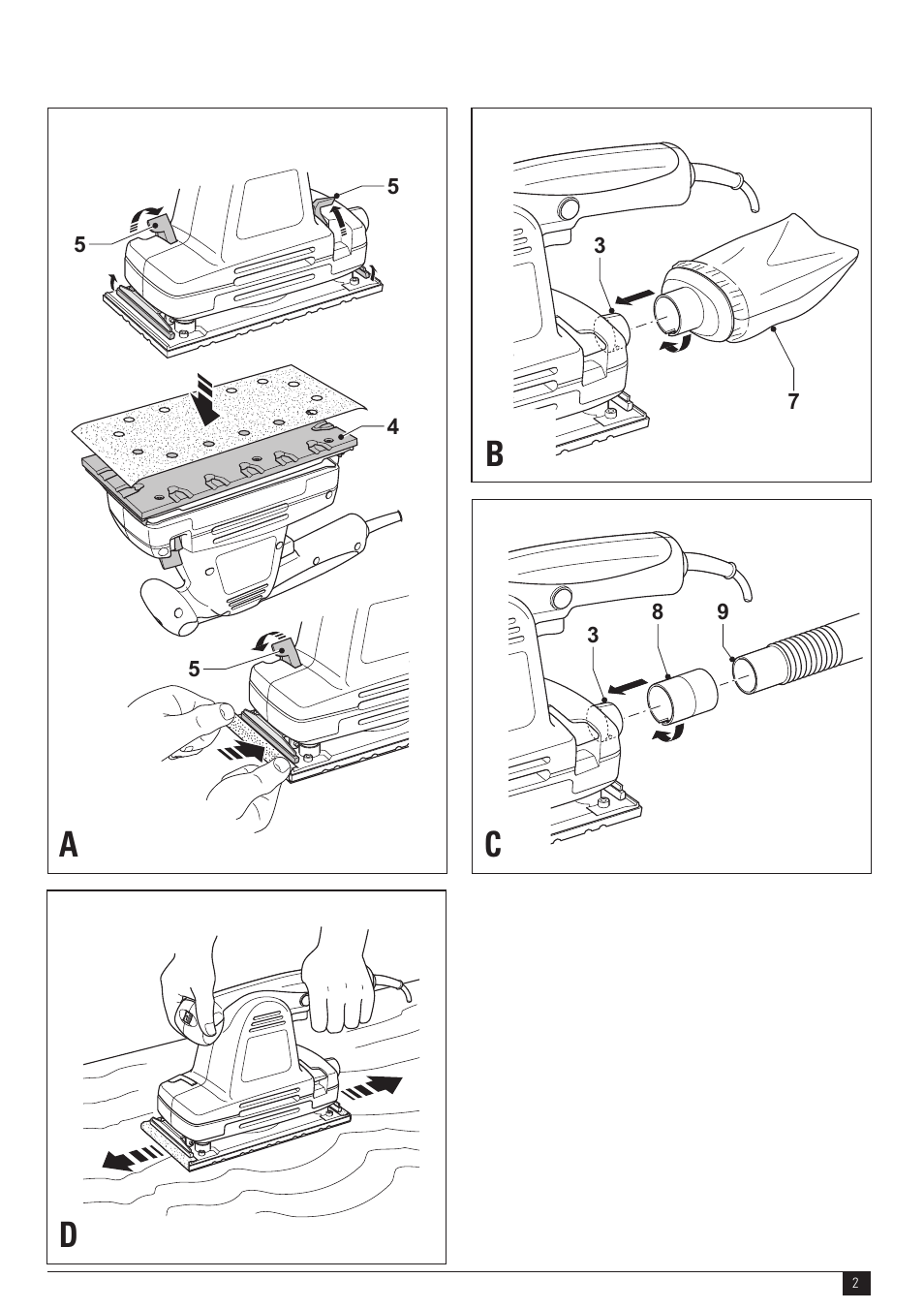 Da b c | Black & Decker N SS1000 User Manual | Page 2 / 11