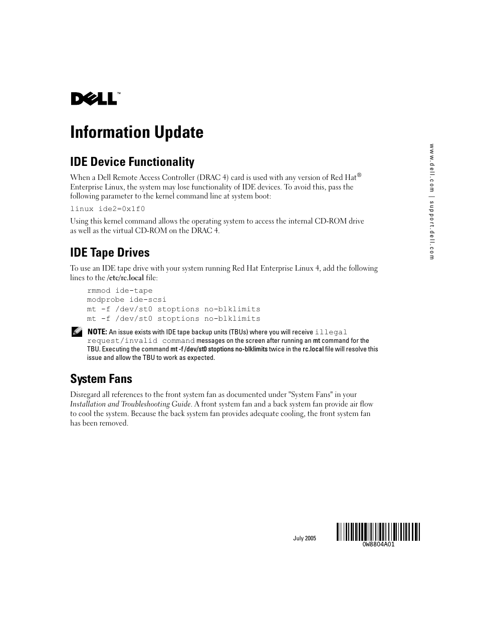 Dell PowerEdge 830 User Manual | 14 pages