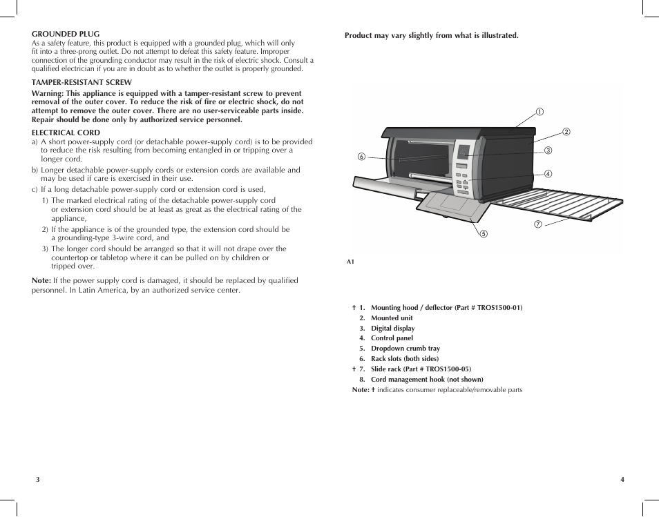Black & Decker TROS1000 User Manual | Page 3 / 27