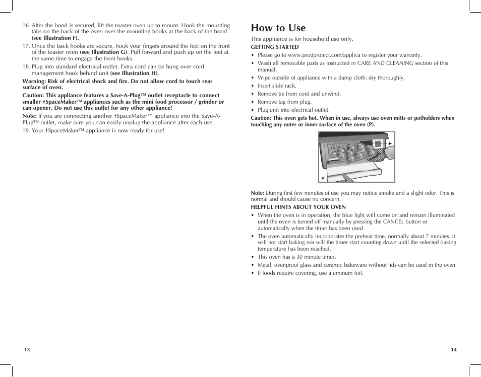 How to use | Black & Decker TROS1000 User Manual | Page 8 / 27