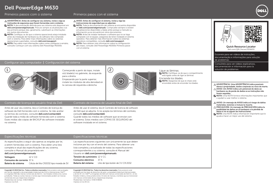 Dell poweredge m630 | Dell PowerEdge M630 User Manual | Page 2 / 2