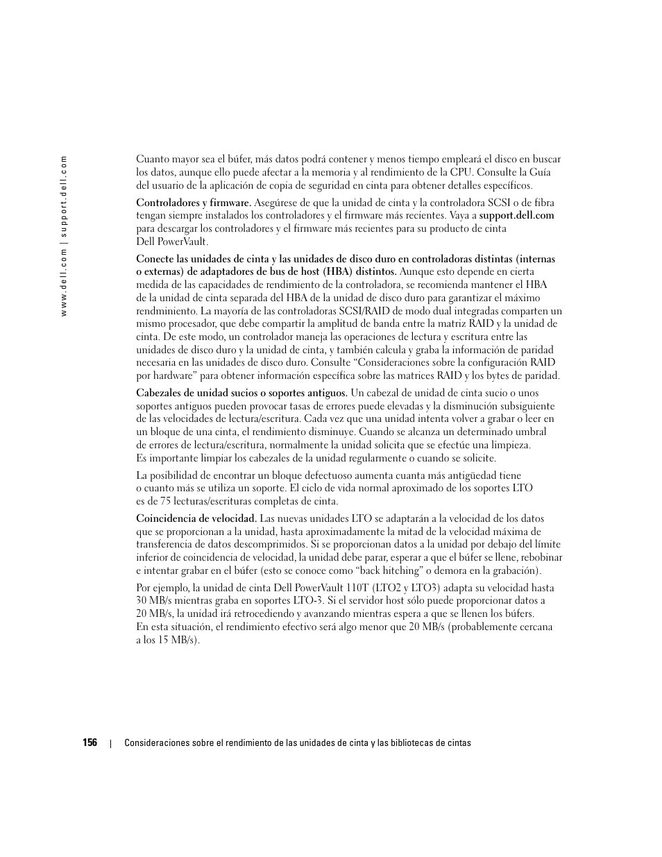 Dell PowerVault 110T LTO2 (Tape Drive) User Manual | Page 156 / 176