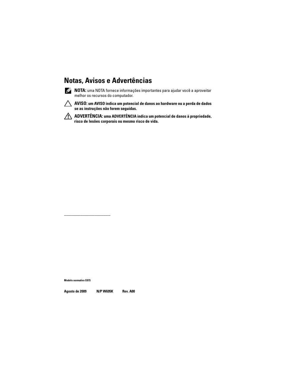 Notas, avisos e advertências | Dell PowerVault NX300 User Manual | Page 28 / 54