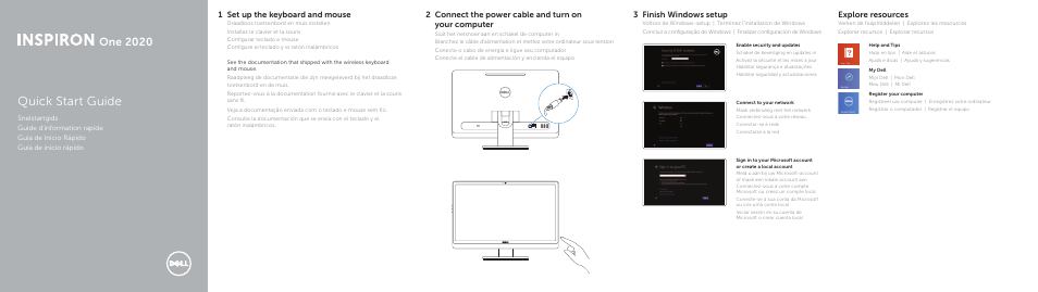 Dell Inspiron One 2020 (Early 2012) User Manual | 2 pages