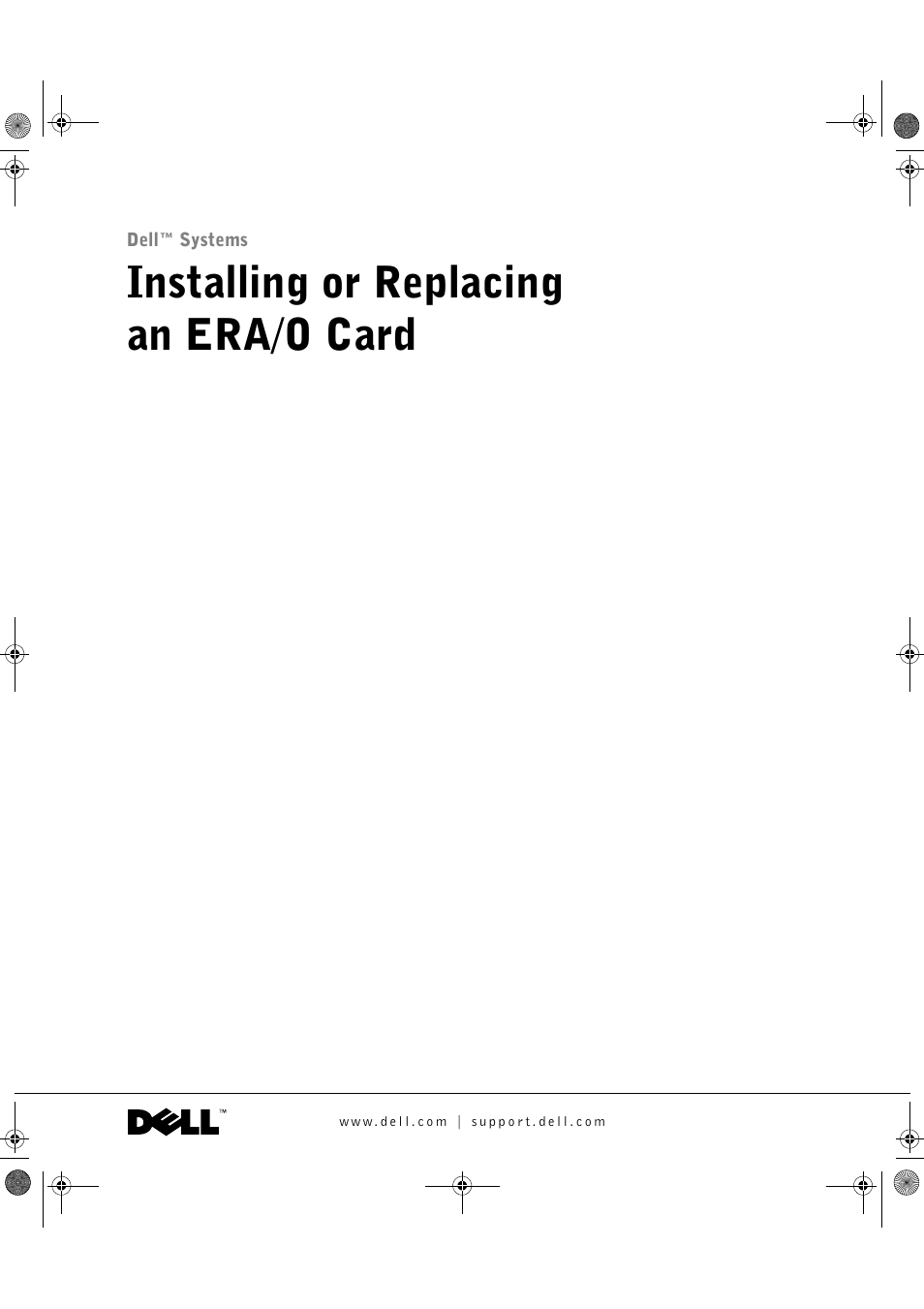 Installing or replacing an era/o card | Dell PowerEdge 1750 User Manual | Page 3 / 82