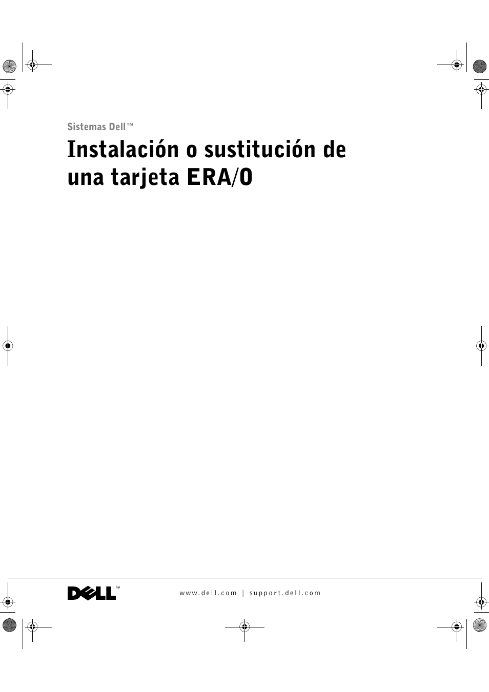 Instalación o sustitución de una tarjeta era/o | Dell PowerEdge 1750 User Manual | Page 63 / 82