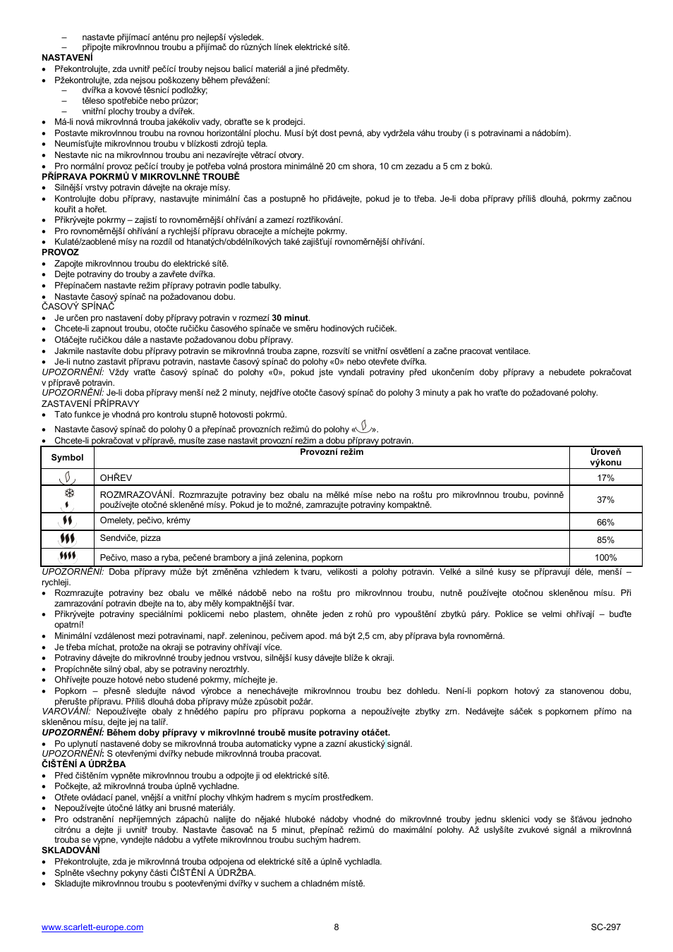 Scarlett SC-297 User Manual | Page 8 / 31