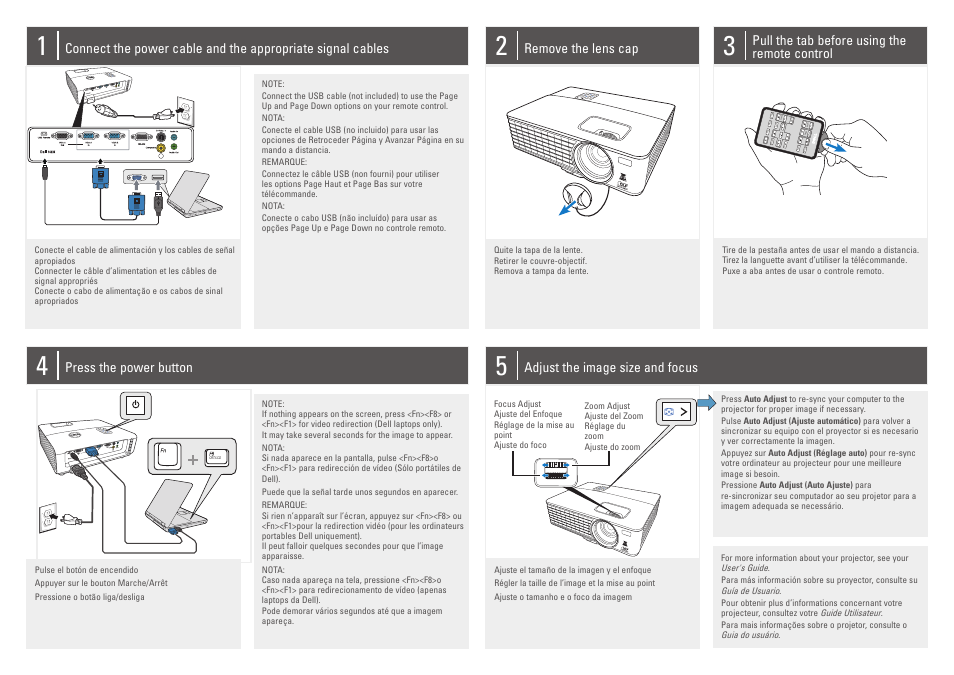 Dell 1420X Projector User Manual | 2 pages