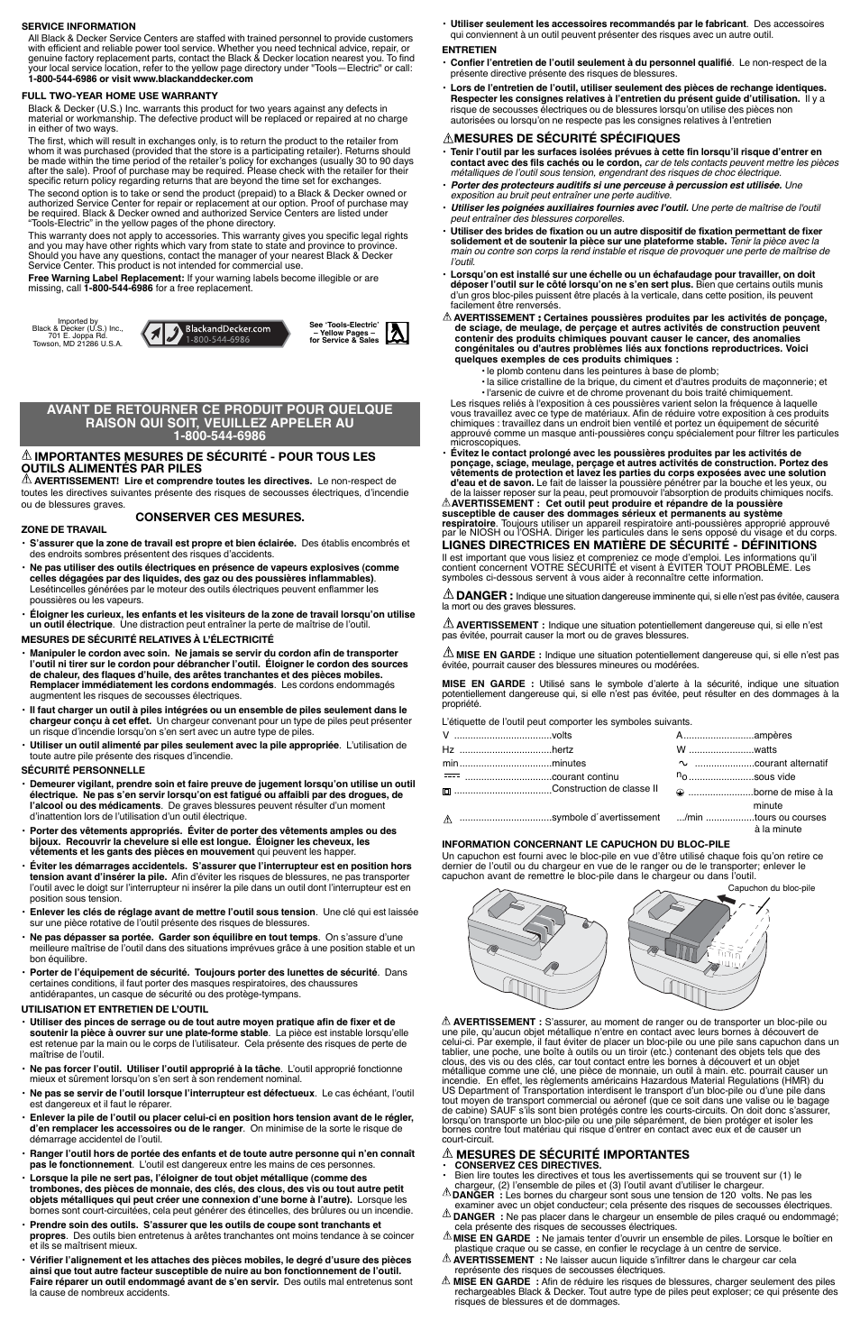 Black & Decker HPD1400 User Manual | Page 3 / 7