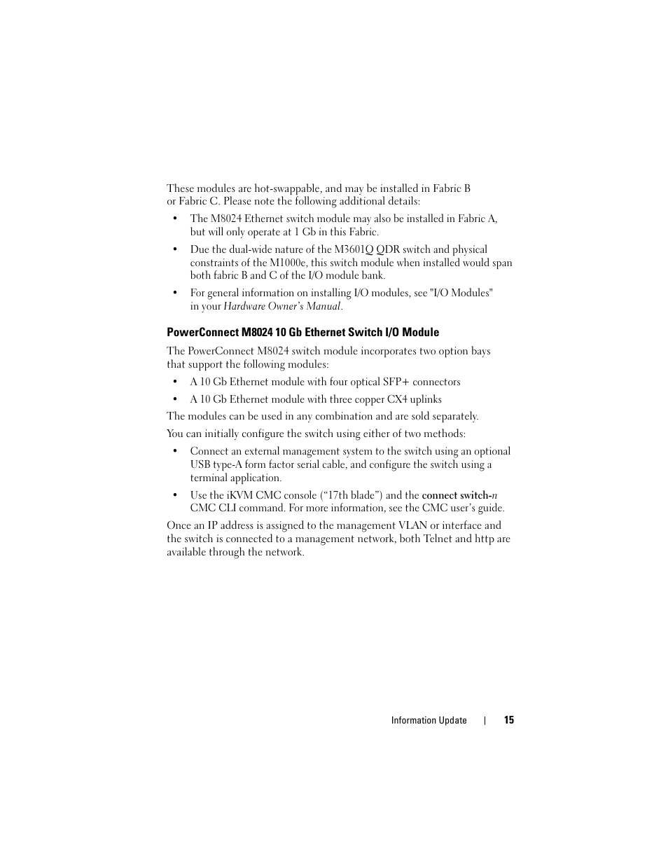 Dell PowerEdge M610 User Manual | Page 15 / 186