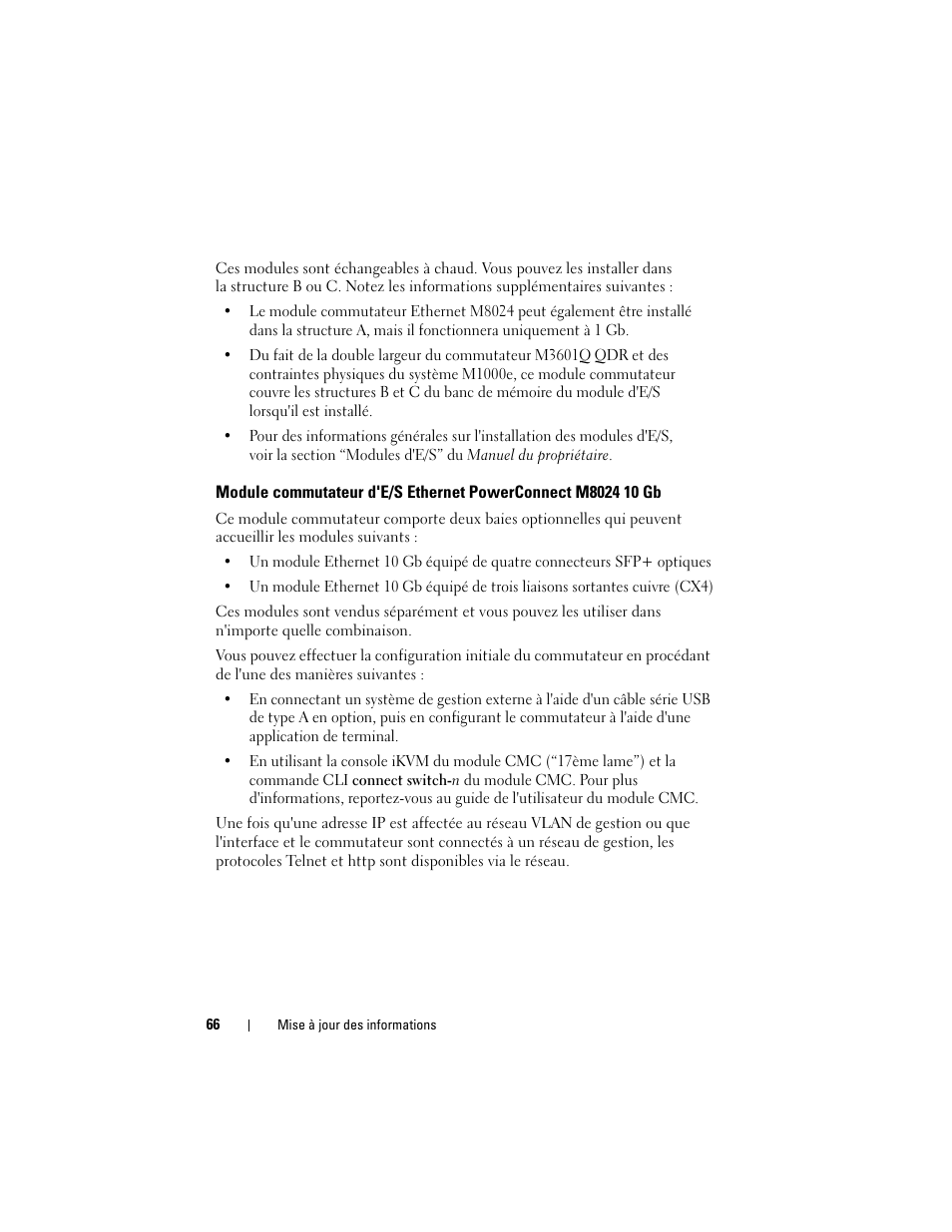 Dell PowerEdge M610 User Manual | Page 66 / 186